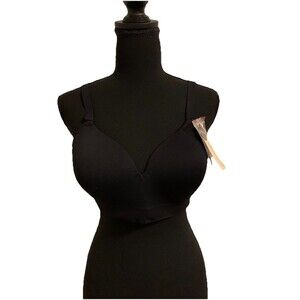 Truekind Size Large L Black Supportive Comfort Wireless Shaping Bra New